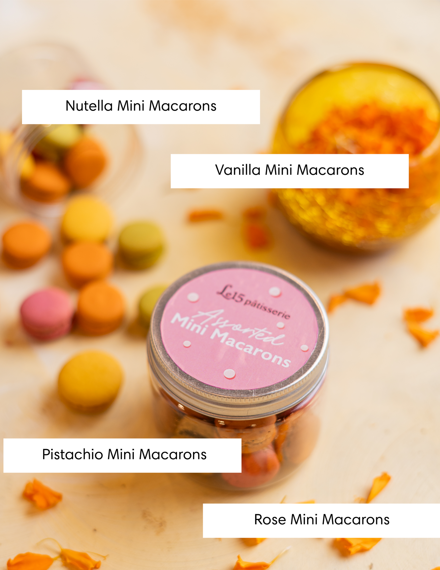 Assorted Mini Macaron Jar