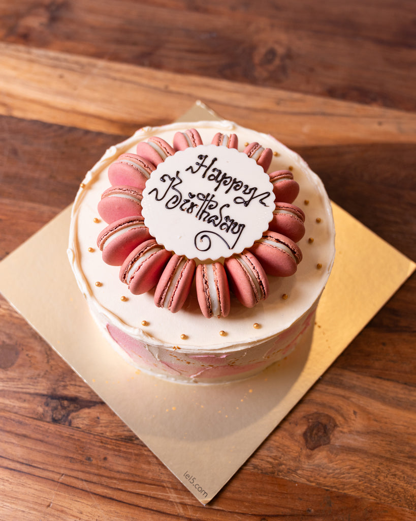 Golden Birthday Cake - Manbhari Cakes