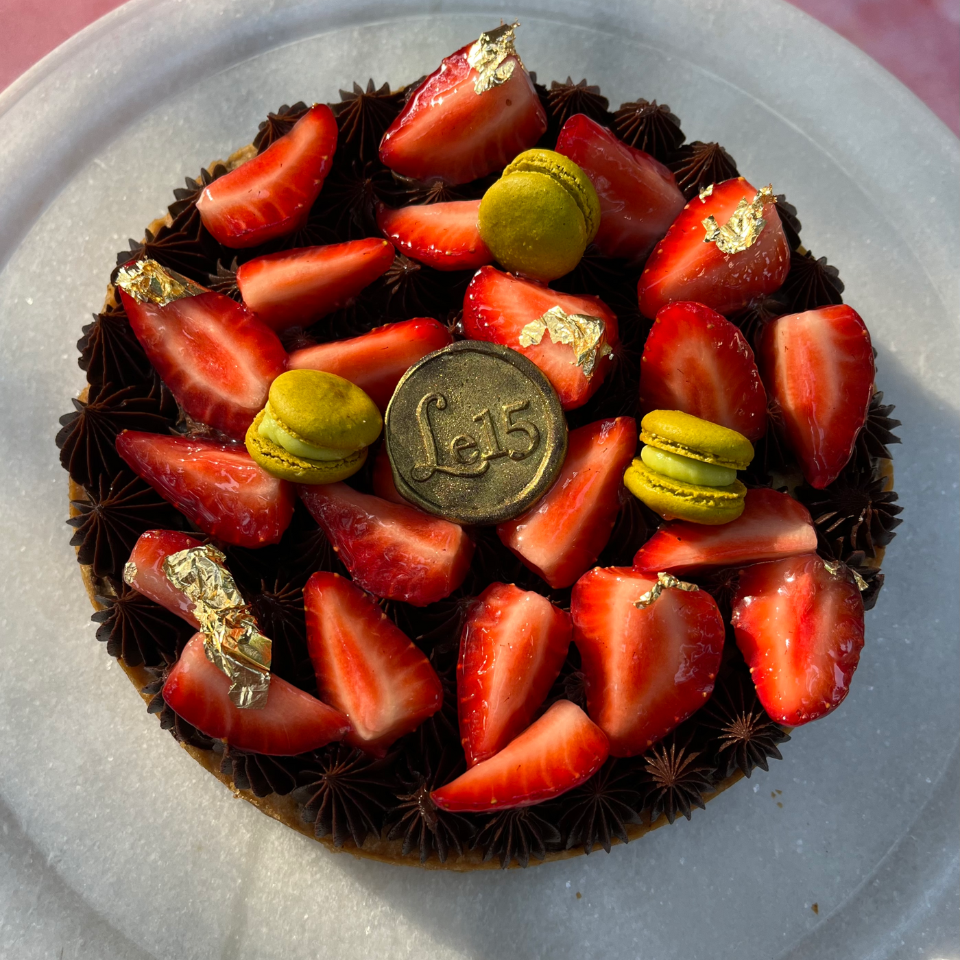 Chocolate Strawberry Cookie Cake